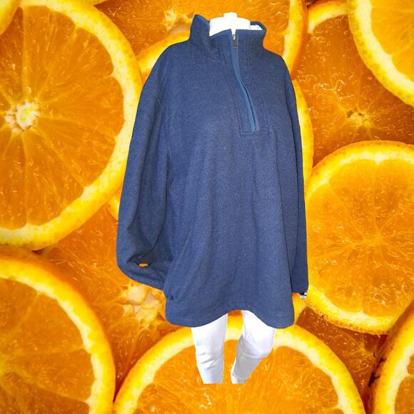 Orvis Blue 1/4 Zip Sherpa‎ Lined Pullover Size XL - Picture 1 of 8